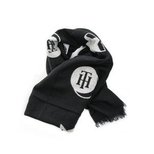Tommy Hilfiger dámský černý šátek Logo - OS (002)